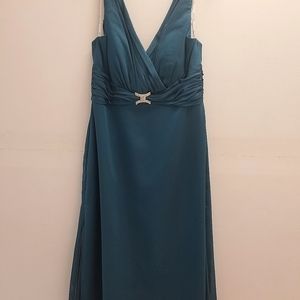 Belsoie Short Bridesmaid Dress size 16 teal